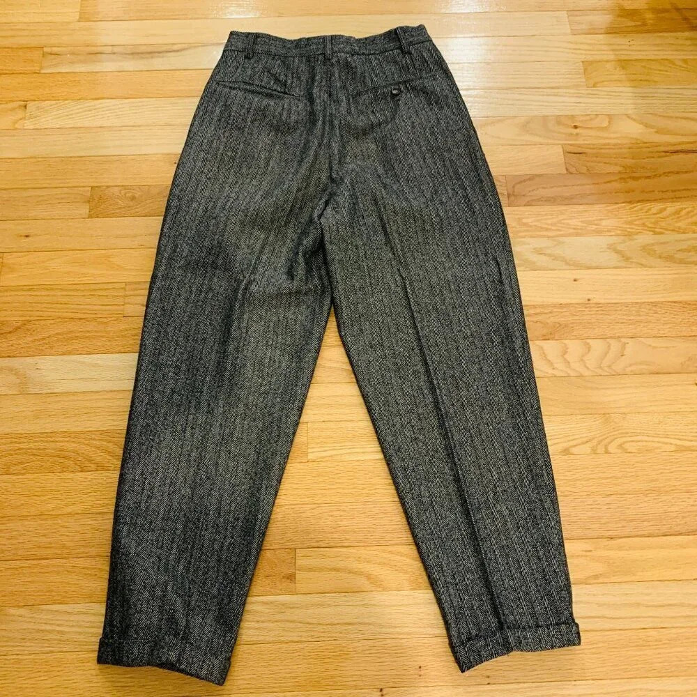 Designer JUN Men's Herringbone Wool Suit Size Medium - Picture 7 of 16